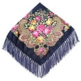 thumbnail image 1 of Bovemsi Scarf for Women Lady Folk-Custom Print Tassel Square Wrap Shawl Travel Scarve Flower Turban Shawl Scarf, 1 of 4