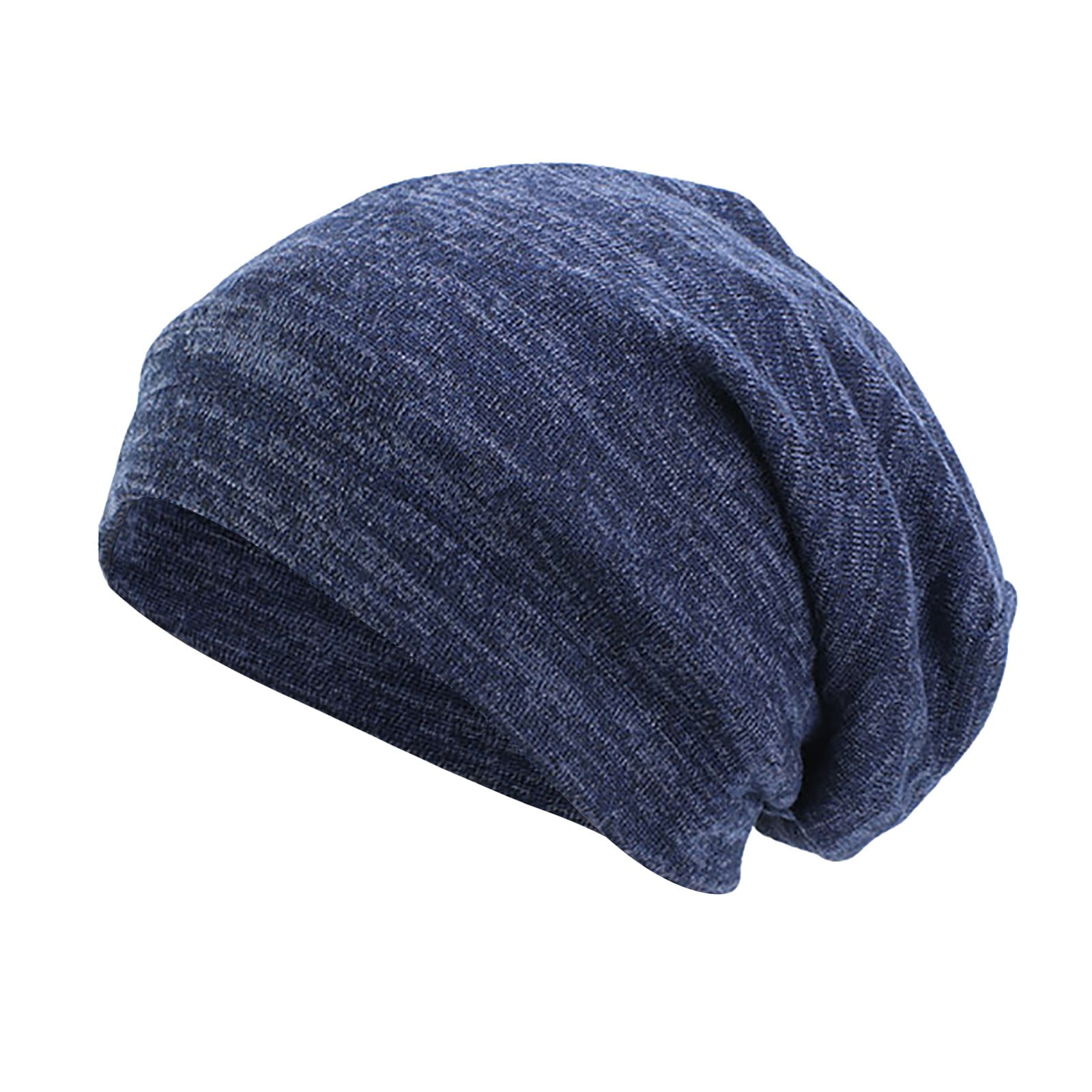 Flower Beanie For Women & Men - Soft Stretch Knitted Slouchy Hat, Warm Chemo Cap, Unisex Winter Hat