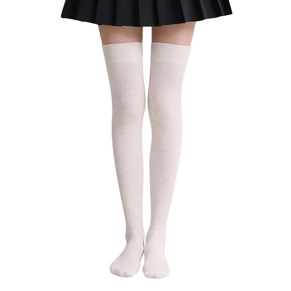 Bovemsi Stockings for Women 1 Pair Extra Long Color Thigh High Socks Over The Knee Boot Nylon Leg Thigh High Compression Stockings