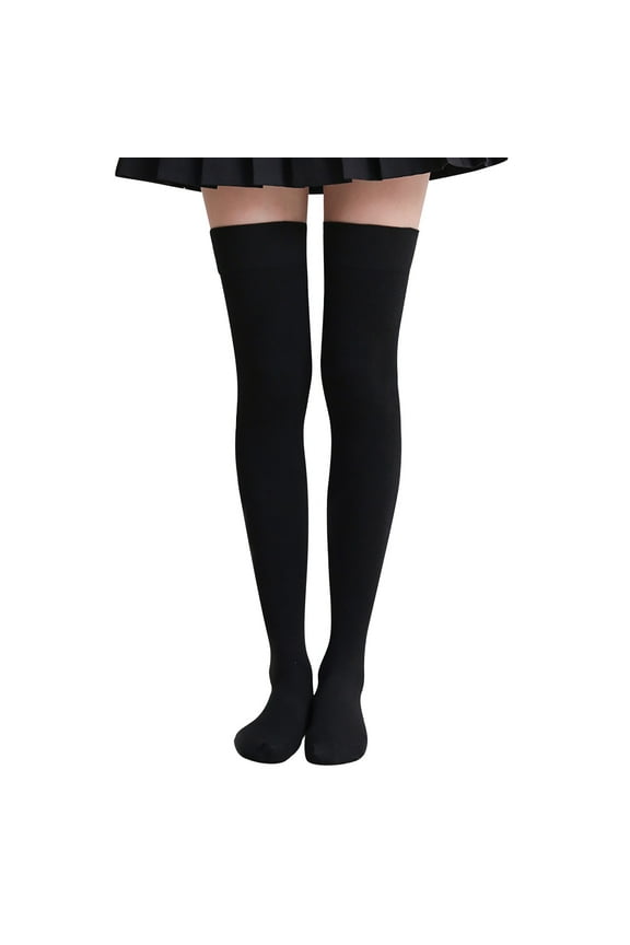 Stockings for Women 1 Pair Extra Long Color Thigh High Socks Over The Knee Boot Nylon Leg Thigh High Compression Stockings