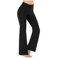 thumbnail image 1 of Bovemsi Straight Leg Yoga Pants For Women Workout Out Leggings Fitness Sports Running Athletic Wide Leg Yoga Pants, 1 of 4