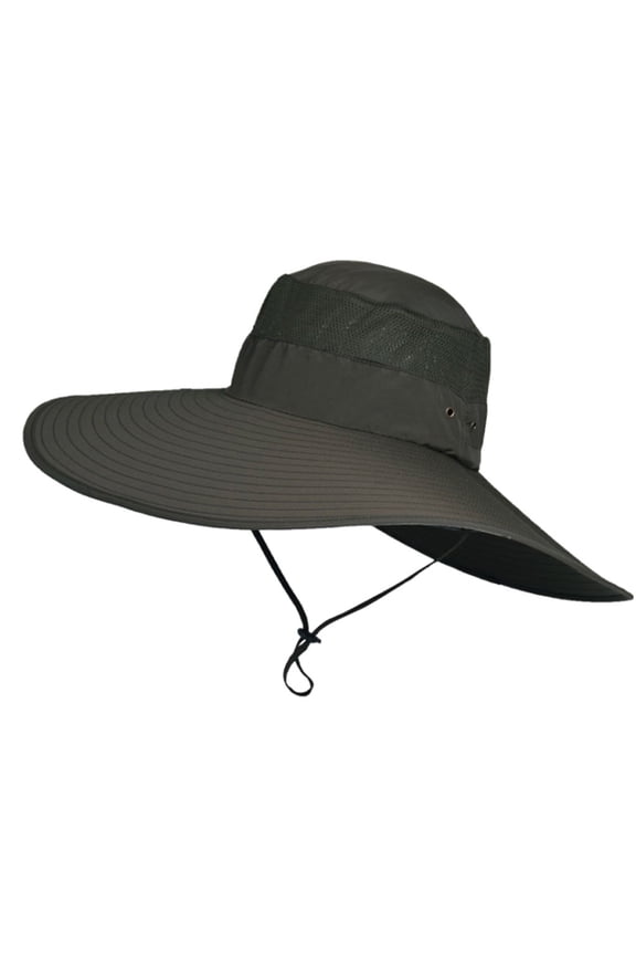 Sun Hats for Men Wide Brim Outdoor Protection Fisherman Foldable Bucket Hat Double Faced Cap Sun Cap UV Protection
