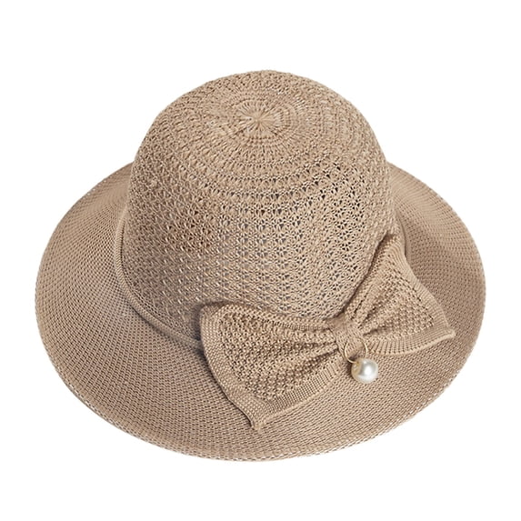 Bovemsi Sun Hats for Women Wide Brim Fisherman Hat Summer Large Thin Straw Breathable Sunshade Basin Sun Cap UV Protection
