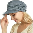 thumbnail image 1 of Bovemsi Sun Visors for Women Fashion Soft-brimmed Pleated Tongue Dome Sunhat Sport Sun Visor Hats, 1 of 8