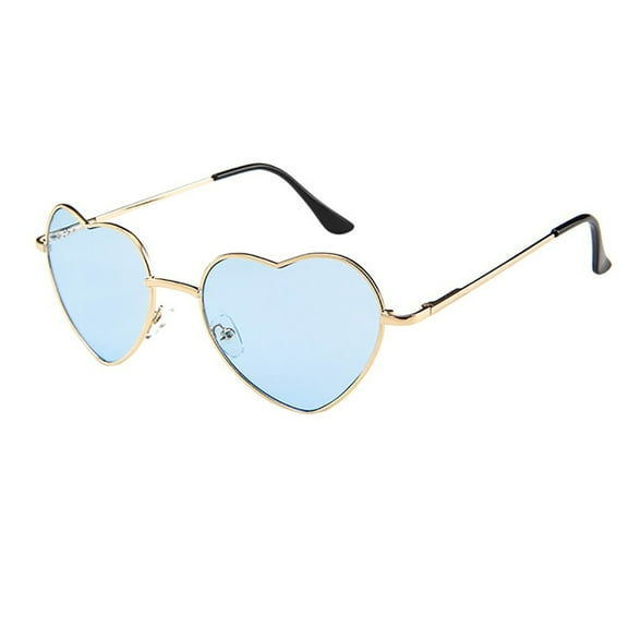 Bovemsi Sunglasses Polarized Mens Womens Metal Frame Ladies Heart Shape Love Eyewear Fishing Glasses