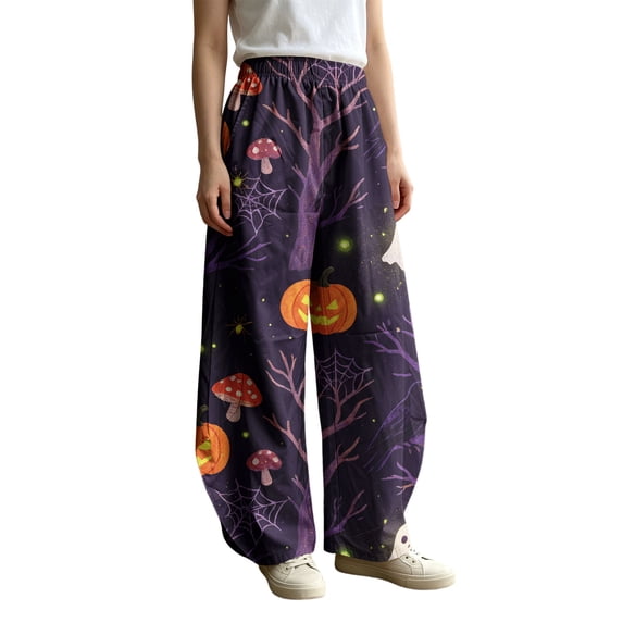 Bovemsi Sweat Pants for Womens Fashion Outfits Clothes Multicolor Wide Leg Barrel Baggy Trousers, Elastic High Waist Casual Pants With Pockets XXL