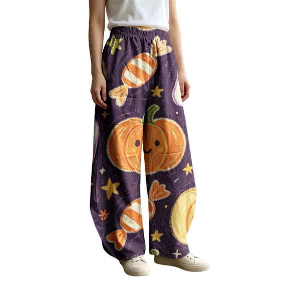 Bovemsi Sweat Pants for Womens Fashion Outfits Clothes Multicolor Wide Leg Barrel Baggy Trousers, Elastic High Waist Casual Pants With Pockets XXXL