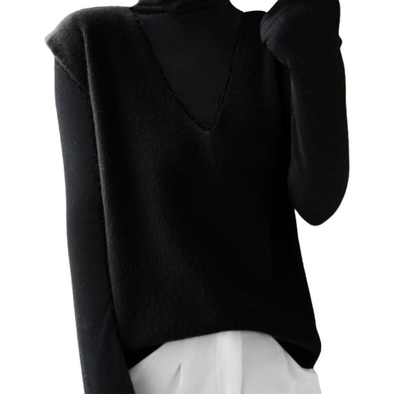 Bovemsi Sweaters for Women Cozy Autumn Winter Knitted Sweater Vest Korean Sleeveless V Neck Pullover Female Loose Tops Waistcoats Soft Fall Sweaters