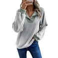 thumbnail image 1 of Bovemsi Sweaters for Women Cozy Casual Loose Shoulder Long Sleeved Top In Winter 2025 Blocked Ribbed Pullover Knit Sweater Fall Sweaters, 1 of 4