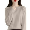 thumbnail image 1 of Bovemsi Sweaters for Women Cozy Knit Crew Neck Long Sleeve Soft Pullover Sweater 4.4 Out Of 5 10 Ratings : 5.99 Fall Sweaters, 1 of 4