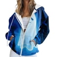 thumbnail image 1 of Bovemsi Sweatshirt for Women Autumn And Winter European American Zipper Zip Up Hoodie, 1 of 7