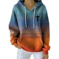 thumbnail image 1 of Bovemsi Sweatshirt for Women Autumn And Winter New Hooded Checkered Digital Printing Casual Sweater Comfort Hoodie, 1 of 4