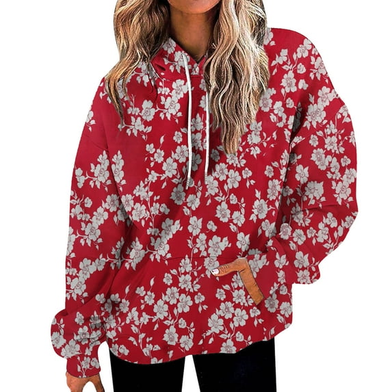Bovemsi Sweatshirt for Women Fashion Spring Autumn Casual Long Sleeve Hoodies Sweatshirts Top Camo Hoodie