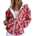 thumbnail image 1 of Bovemsi Sweatshirt for Women Fashion Spring Autumn Casual Long Sleeve Hoodies Sweatshirts Top Zip Up Hoodie, 1 of 7