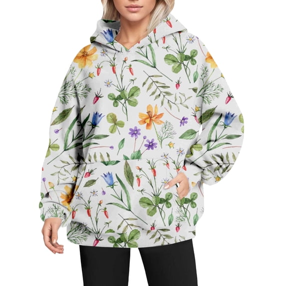 Bovemsi Sweatshirt for Women Fashion Spring Summer Casual Long Sleeve Hoodies Sweatshirts Top Camo Hoodie