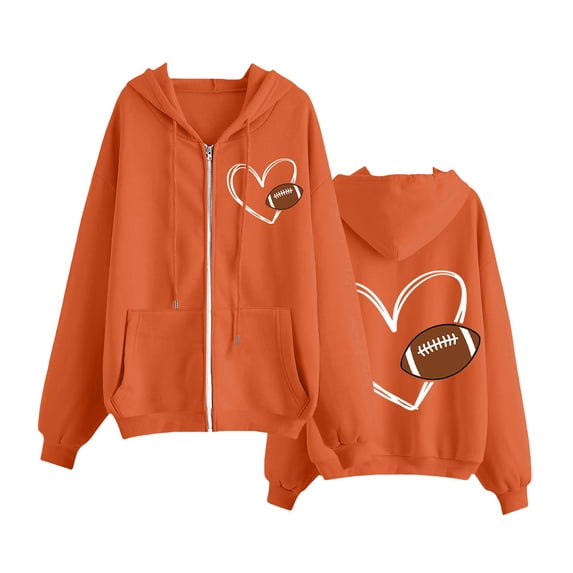 Bovemsi Sweatshirt for Women Fashionable Casual Solid Color Zipper Inner Pocket Rabobs Sleeve Zip Up Hoodie