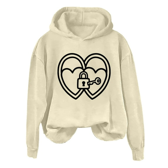Bovemsi Sweatshirt for Women Fleece Hoodie With Pocket Lightweight/ Pullover Long Sleeve Adjustable Casual Daily Wear Outdoor/Indoo Comfort Hoodie