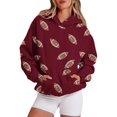 thumbnail image 1 of Bovemsi Sweatshirt for Women Football Graphic Hoodies Sweatshirts Fans Pullover Shirt With Pockets Comfort Hoodie, 1 of 4