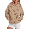 thumbnail image 1 of Bovemsi Sweatshirt for Women Football Graphic Hoodies Sweatshirts Fans Pullover Shirt With Pockets Comfort Hoodie, 1 of 4