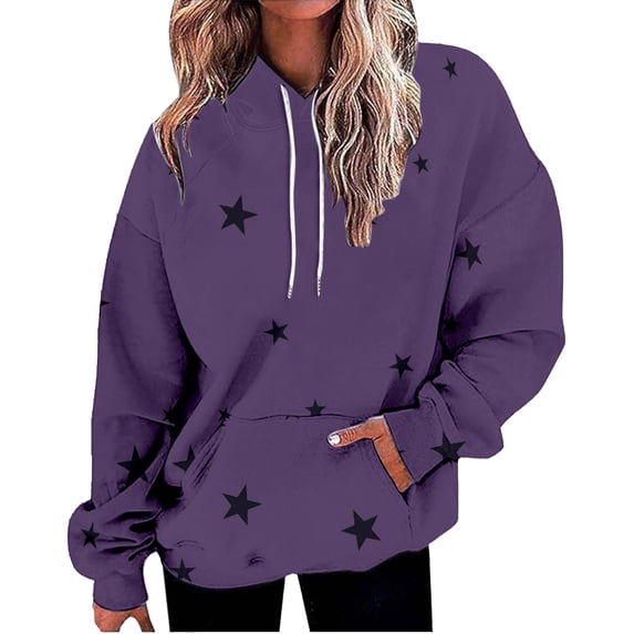 Bovemsi Sweatshirt for Women Oversized Lightweight Puff Pullover Tops Long Sleeve Casual Fall Winter Clothes Comfort Hoodie