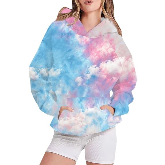 Bovemsi Sweatshirt for Women Oversized Sweatshirts Long Sleeve Shirts Pullover Fall Clothes With Pocket Comfort Hoodie
