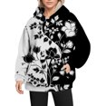 thumbnail image 1 of Bovemsi Sweatshirt for Women Retro Fashion Print Loose Large Sized Casual Long Sleeved Hoodie Comfort Hoodie, 1 of 9