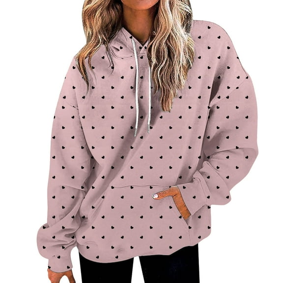 Bovemsi Sweatshirt for Women Solid Color Long Sleeve Casual With Female Button Buttons And Pockets Camo Hoodie