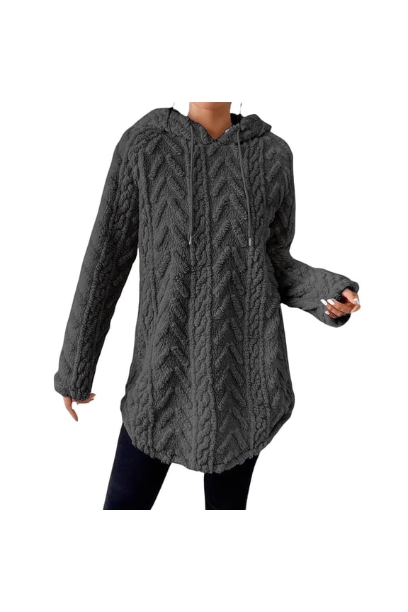 Sweatshirt for Women White Fleece With Hood Zip Thermal Cuddly Wool Teddy Jumper Plush J Autumn Winter Clothing Camo Hoodie