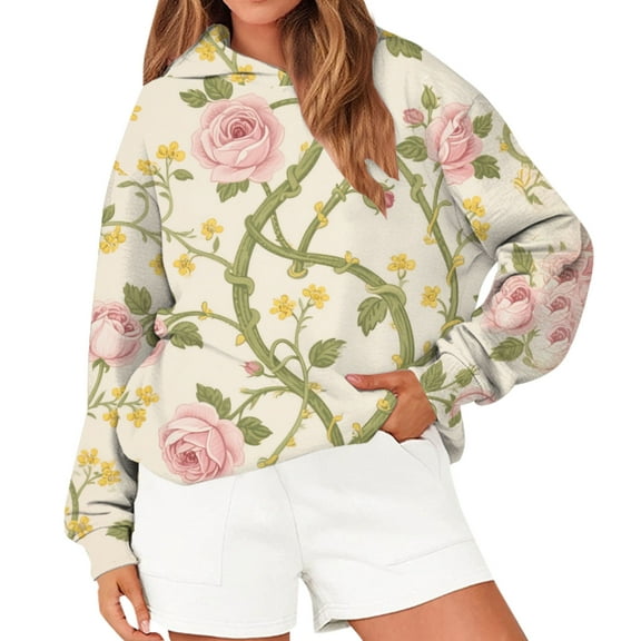 Bovemsi Sweatshirt for Women Women's Fashion Spring Autumn Casual Long Sleeve Comfort Hoodie