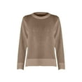 thumbnail image 1 of Bovemsi Sweatshirts for Women Women's Round Neck Long Sleeved Pullover Slim Fitting Temperament Sweater Plush Long Sleeve Clothes Pullover, 1 of 8