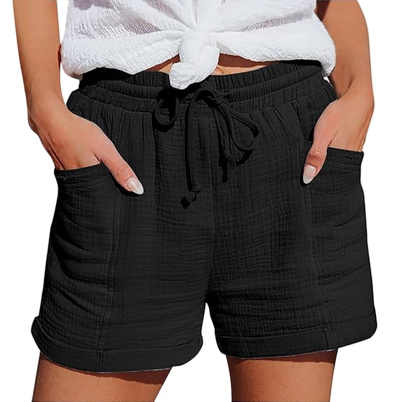 Bovemsi Thigh Society Cooling Shorts for Women Fashion Casual High Waist Pants Straight Leg Sports Loose Hiking Shorts