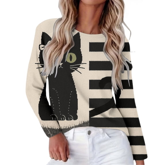 Bovemsi Tops for Women Trendy Casual Crew Neck Long Sleeve Pink Oversized Tshirts for Women XXL
