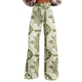 thumbnail image 1 of Bovemsi Wide Leg Pants Woman High Waist Patterned Lightweight Loose Fit Casual Colorful Trouser Imitation Jeans Travel Pants, 1 of 9