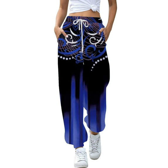 Bovemsi Wide Leg Pants Woman Women's Bottom Sweatpants Joggers Workout High Waisted With Pockets Travel Pants