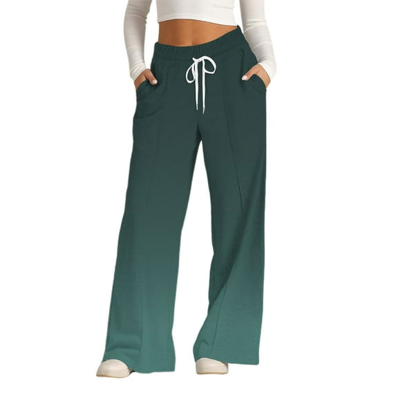 Bovemsi Wide Leg Pants Woman Women's Fashion Spring Autumn Casual Long Travel Pants