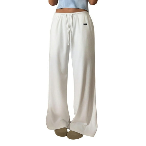 Bovemsi Wide Leg Pants Woman Women's Sweatpants Baggy With Pockets Travel Pants