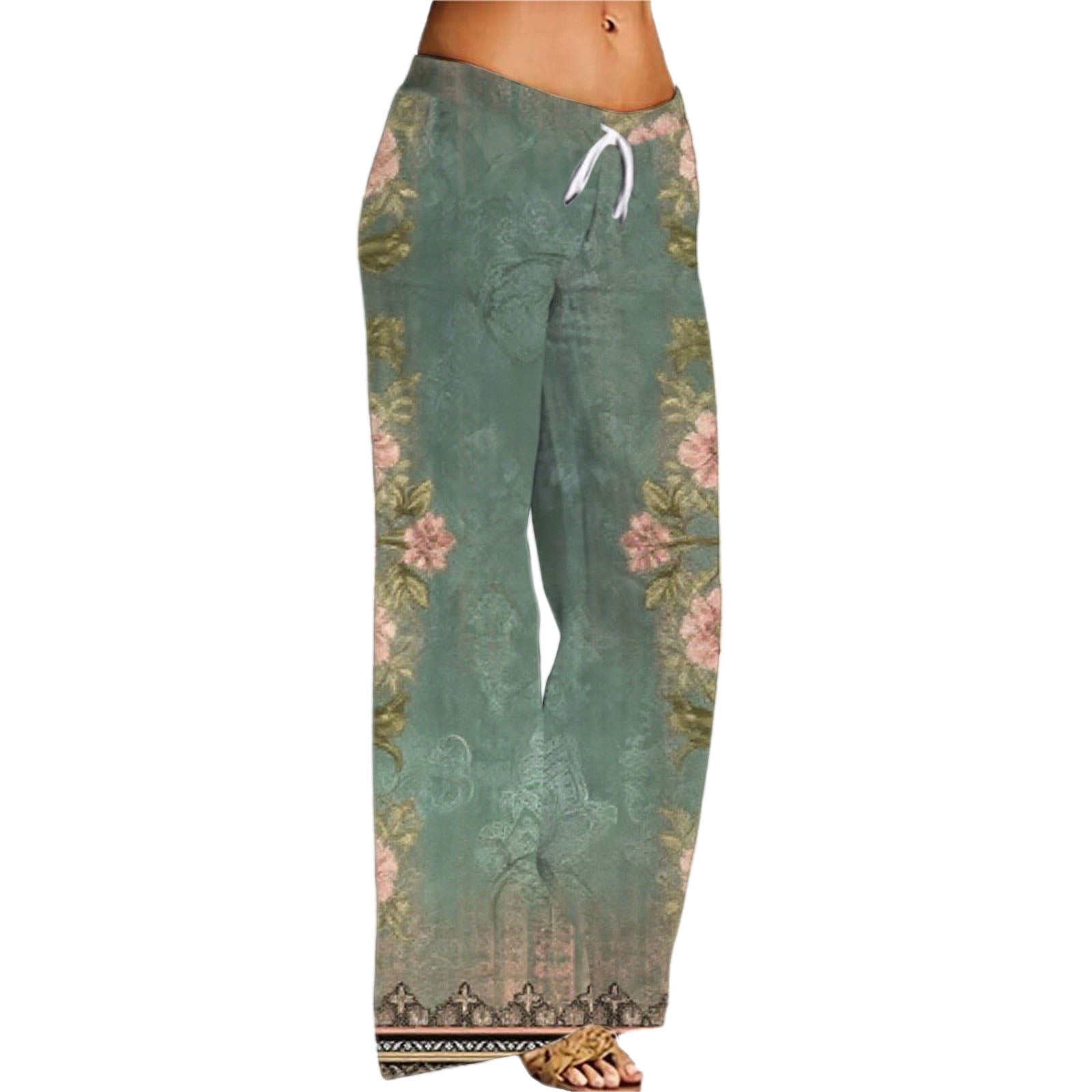 Pbong  Women Jeans High Waist Wide Leg Pants with Pockets Fashion Casual Long Trousers