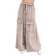 thumbnail image 1 of Bovemsi Women's Casual Pants Holiday Style For Women – Comfortable Relaxed Summer Beach And Vacation Wear Wide Leg Casual Pants with Pockets, 1 of 4