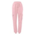 thumbnail image 1 of Bovemsi Women's Casual Pants Thin High Waisted Loose Sweatpants Comfortable With Pockets for Travel, 1 of 3