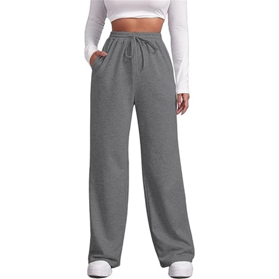 Bovemsi Women's Casual Pants Women Baggy Drawstring High Waisted Bottom Sweatpants Summer Hiking With Pockets Athletic Pants