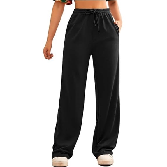 Bovemsi Women's Casual Pants Women Baggy Drawstring High Waisted Bottom Sweatpants Summer Hiking With Pockets Athletic Pants