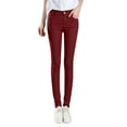thumbnail image 1 of Bovemsi Women's Casual Pants Women High Rise Fashion Jean Classic Solid Color Ankle Jeans Regular Tight Fitting with Pockets, 1 of 8
