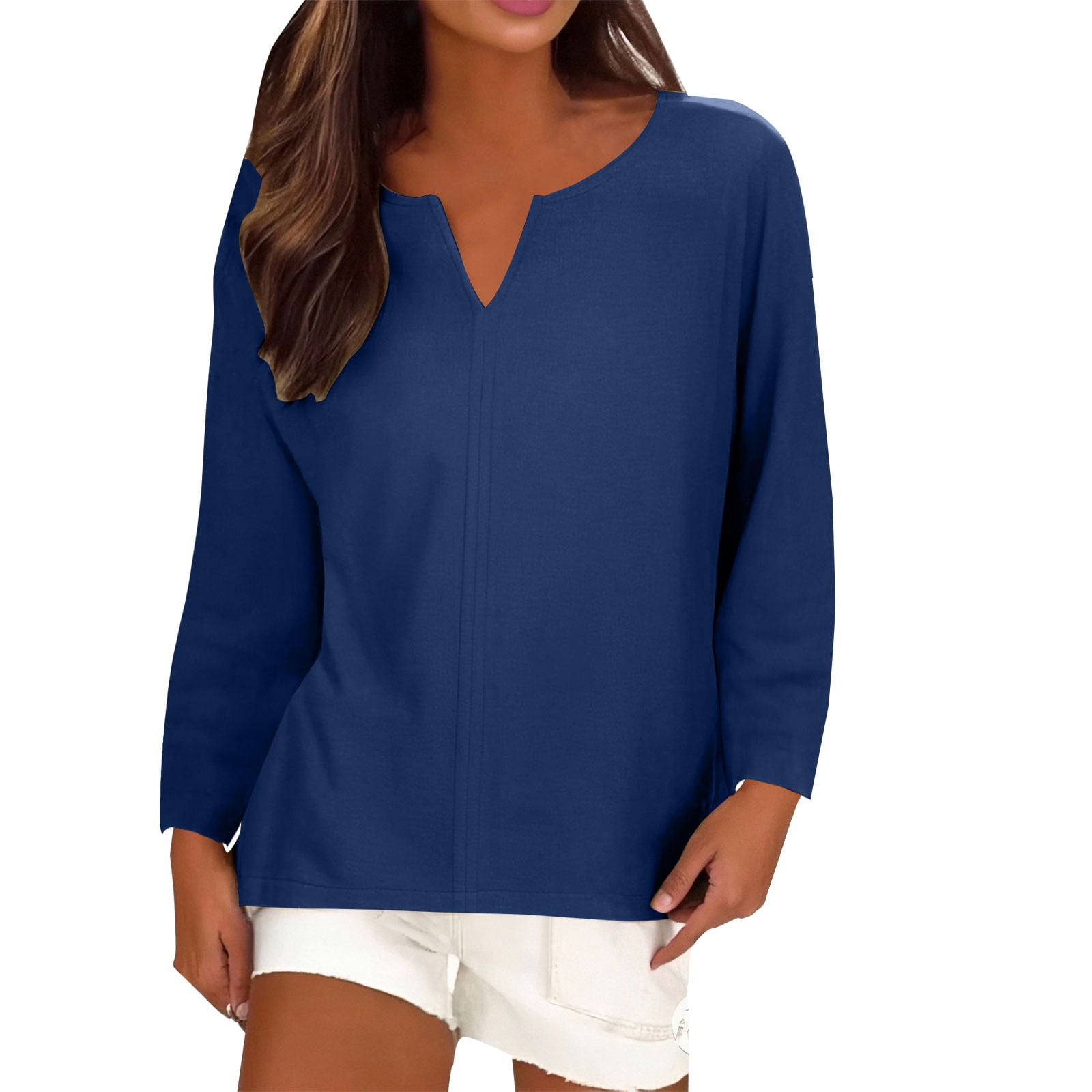 Blusa Boho De Lino Y Algodón Para Mujer Tallas Grandes - Holgada, Cómoda, Casual, Veraniega