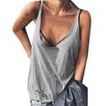 thumbnail image 1 of Bovemsi Women's Tanks & Camis Summer Fashion Top Shirt Casual Chiffon Sleeveless Elegant Solid U Neck Sports Blouse Camisoles for Under Clothes, 1 of 5
