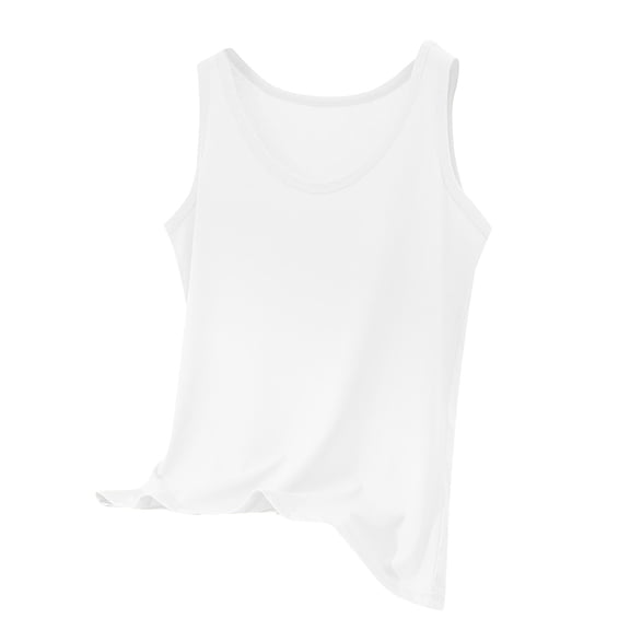 Bovemsi Women's Tanks & Camis Tank Tops Sleeveless Neck Loose Fit Summer Clothes White Camisole