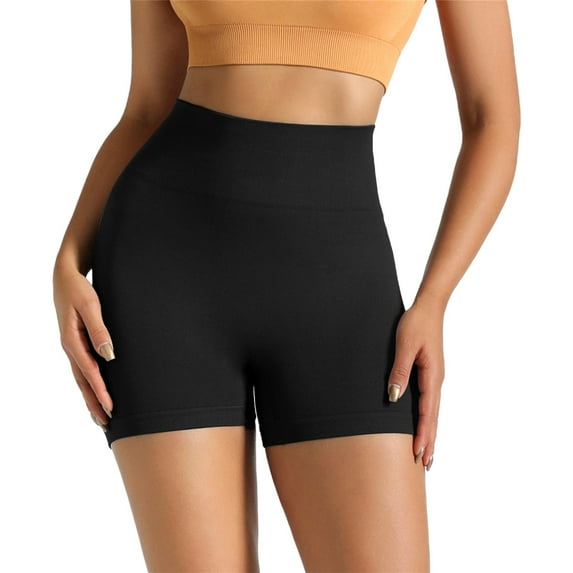 Bovemsi Women's Tummy Control Biker Shorts Fashion Solid Pant Leggings Pants Slim High Waist Sport Workout Athletic Leggings