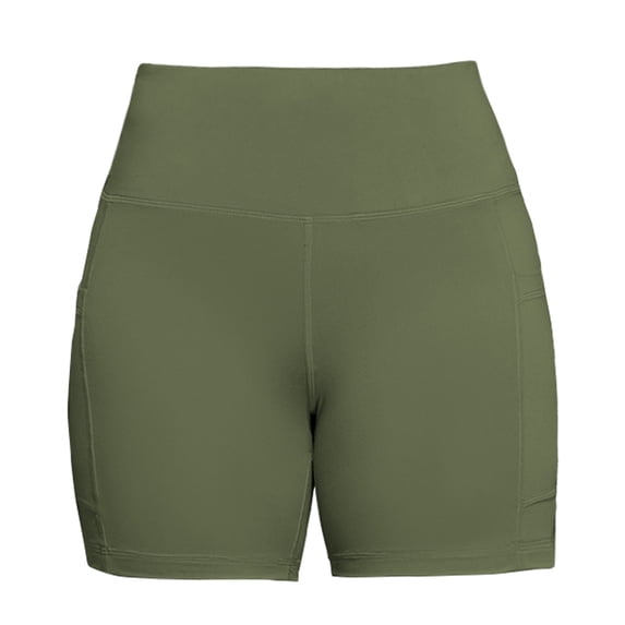Bovemsi Women's Tummy Control Biker Shorts - Side Pocket High Waist, No Embarrassing Line Thin Breathable Workout Athletic Leggings