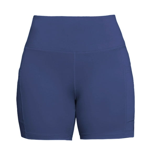 Bovemsi Women's Tummy Control Biker Shorts - Side Pocket High Waist, No Embarrassing Line Thin Breathable Workout Athletic Leggings