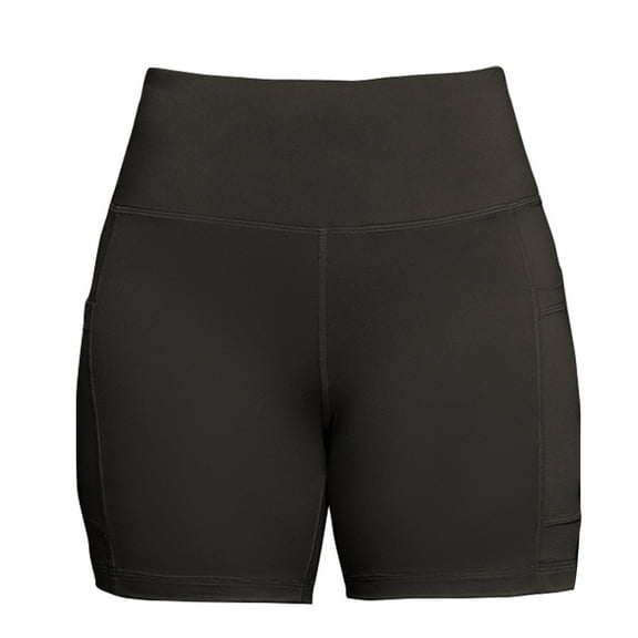 Bovemsi Women's Tummy Control Biker Shorts - Side Pocket High Waist, No Embarrassing Line Thin Breathable Workout Athletic Leggings