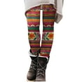 thumbnail image 1 of Bovemsi Womens Pants Fleece Leggings Denim Printed Casual Boot Warm High Waisted Fall Winter Trendy Tight Travel Pants, 1 of 4